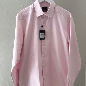 David Donahue Dress Shirt 16.5-34/35 NWT